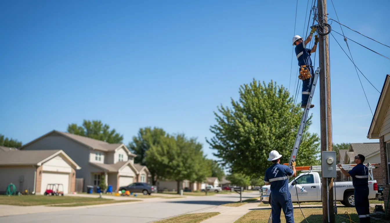 Residential electrician providing installation services in Tecumseh, MO